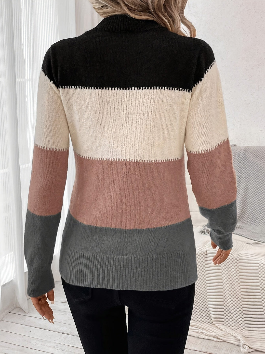 Diantha - Stripped Sweater For Women