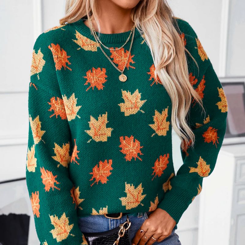 Roxanne - Fall-Themed Women's Sweater