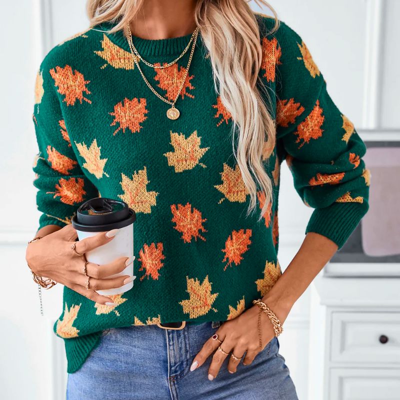 Roxanne - Fall-Themed Women's Sweater