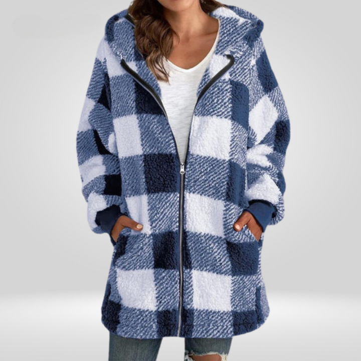 Alina - Comfortable Plaid Jacket