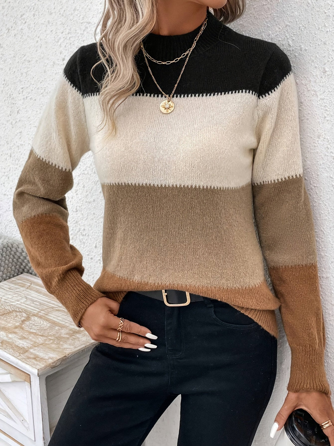 Diantha - Stripped Sweater For Women