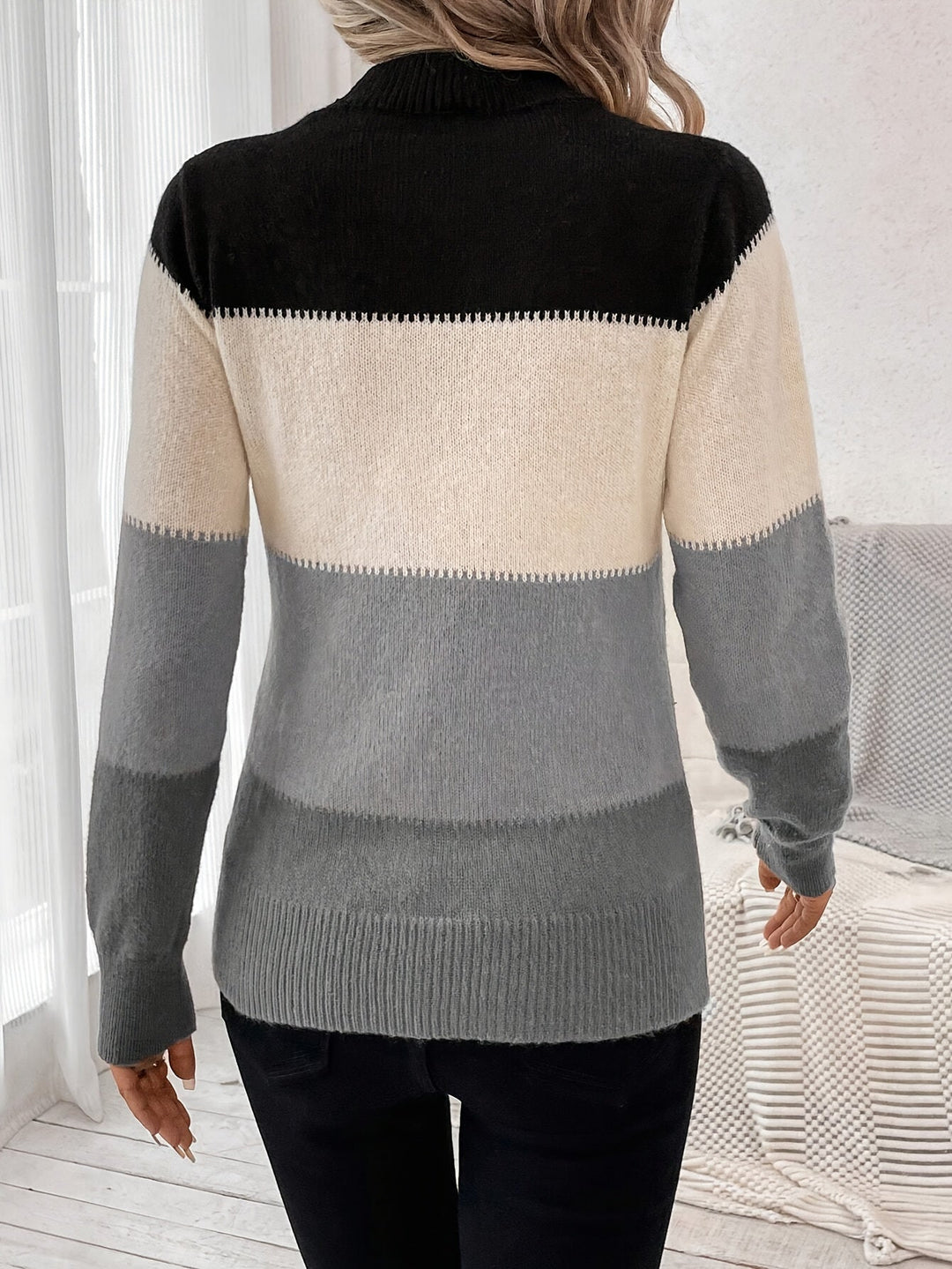 Diantha - Stripped Sweater For Women