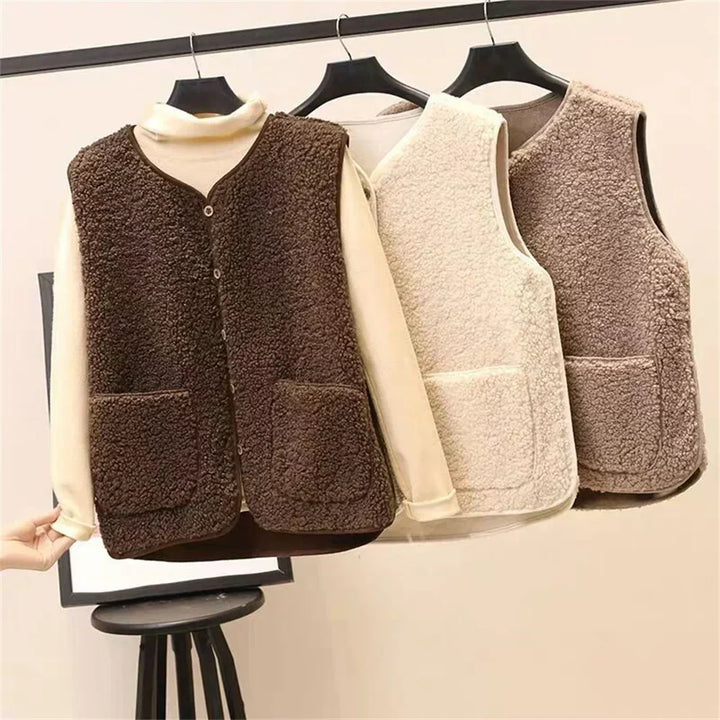 Edith - Sherpa Fleece Vest