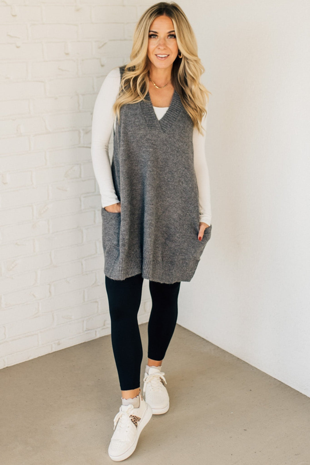 Caroline - Sweater Vest Dress