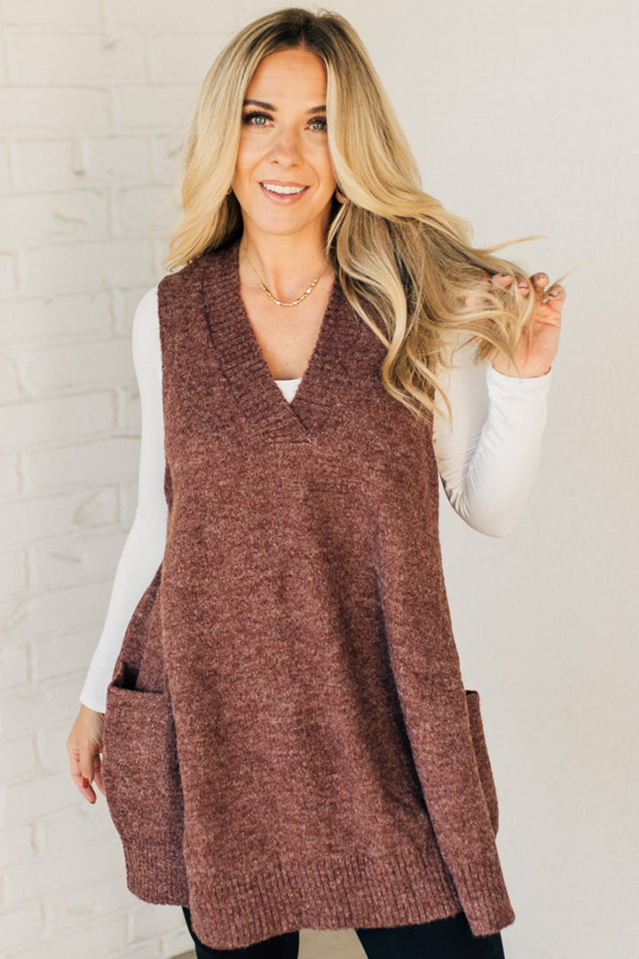 Caroline - Sweater Vest Dress