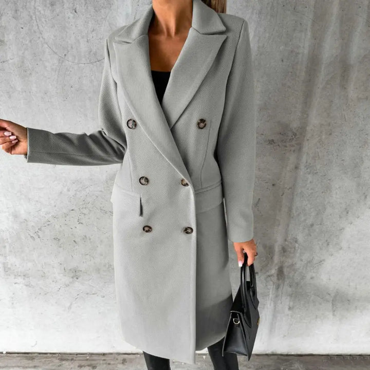 Natalia - Elegant Wool Trench Coat