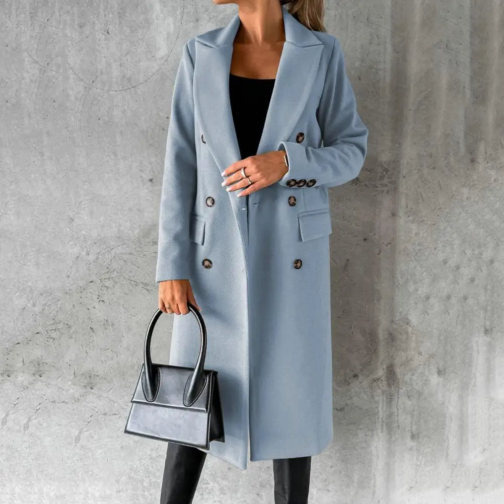 Natalia - Elegant Wool Trench Coat