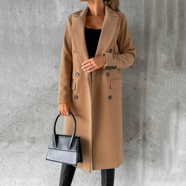 Natalia - Elegant Wool Trench Coat