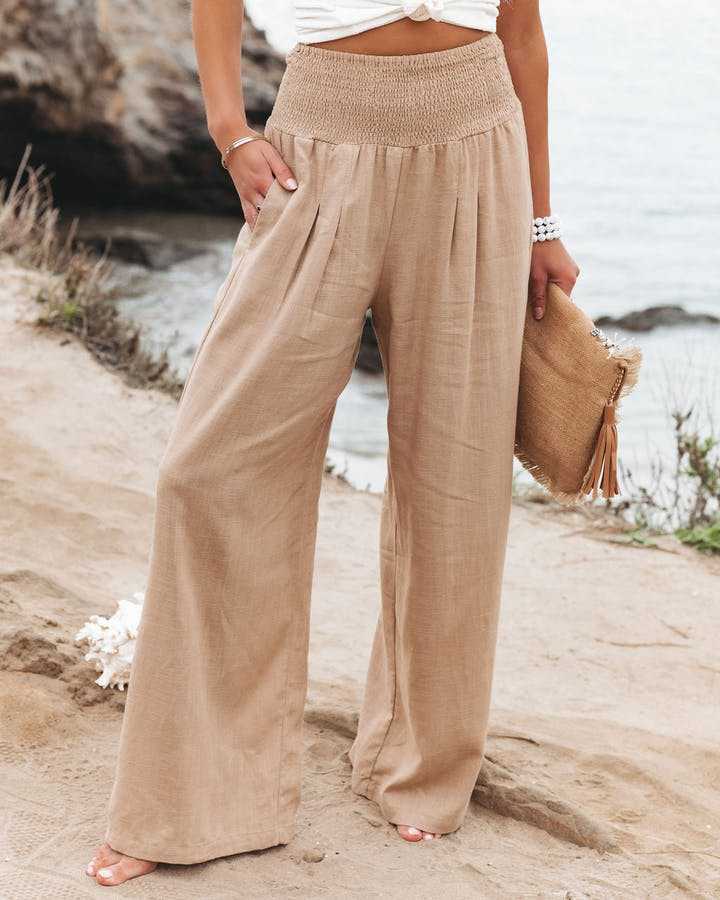 Xylona - Beach Wide Leg Pants