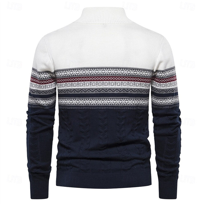 Carlo - Knit Sweater With Half Zip