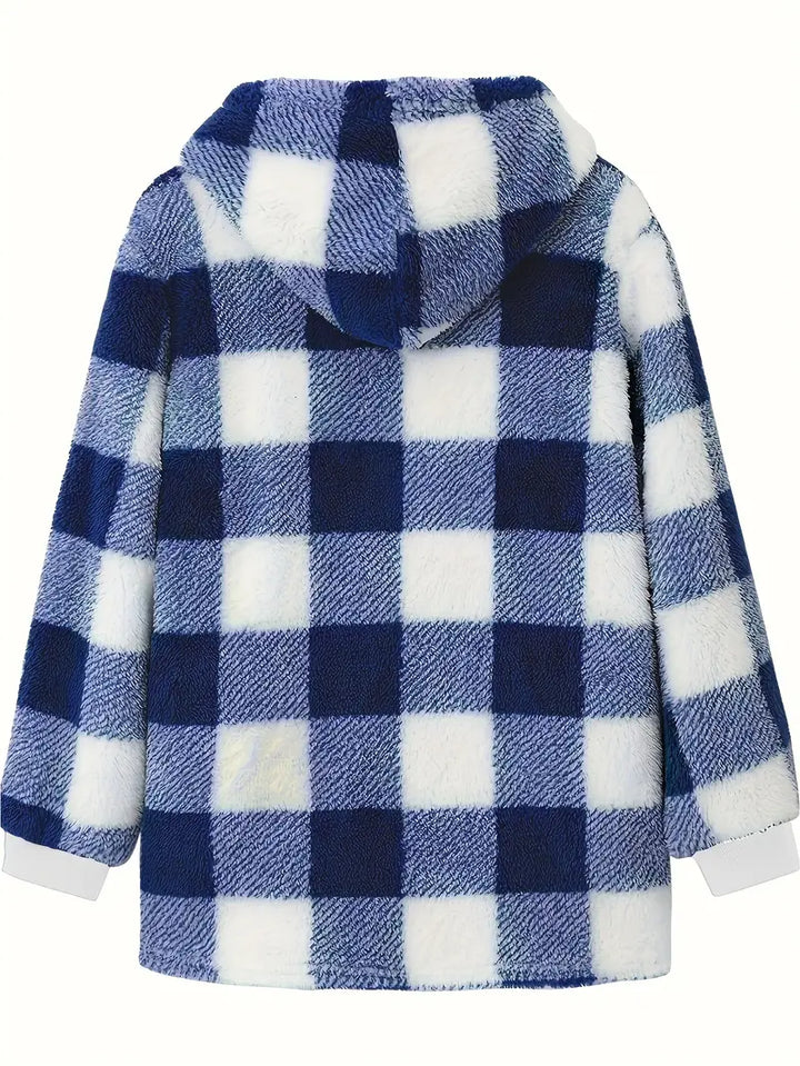 Alina - Comfortable Plaid Jacket