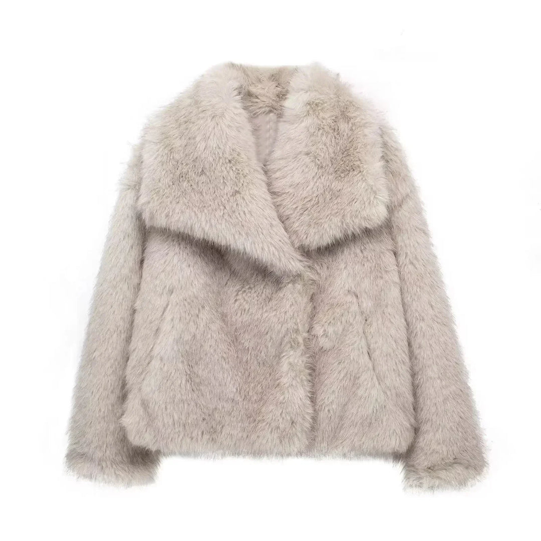 Seraphina - Fashionable And Warm Fake Fur Jacket