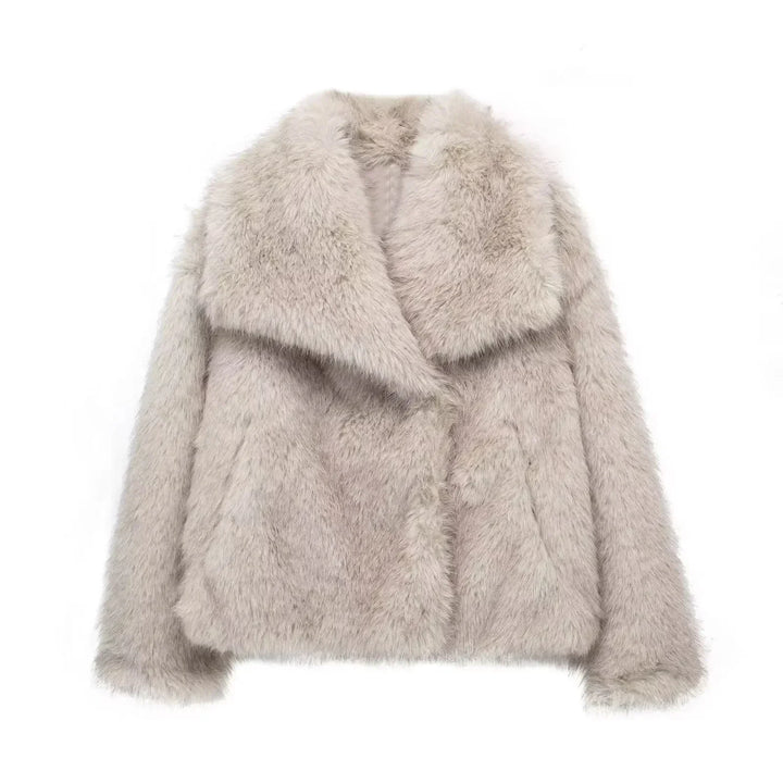 Seraphina - Fashionable And Warm Fake Fur Jacket