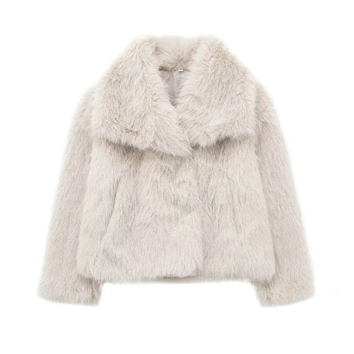 Seraphina - Fashionable And Warm Fake Fur Jacket