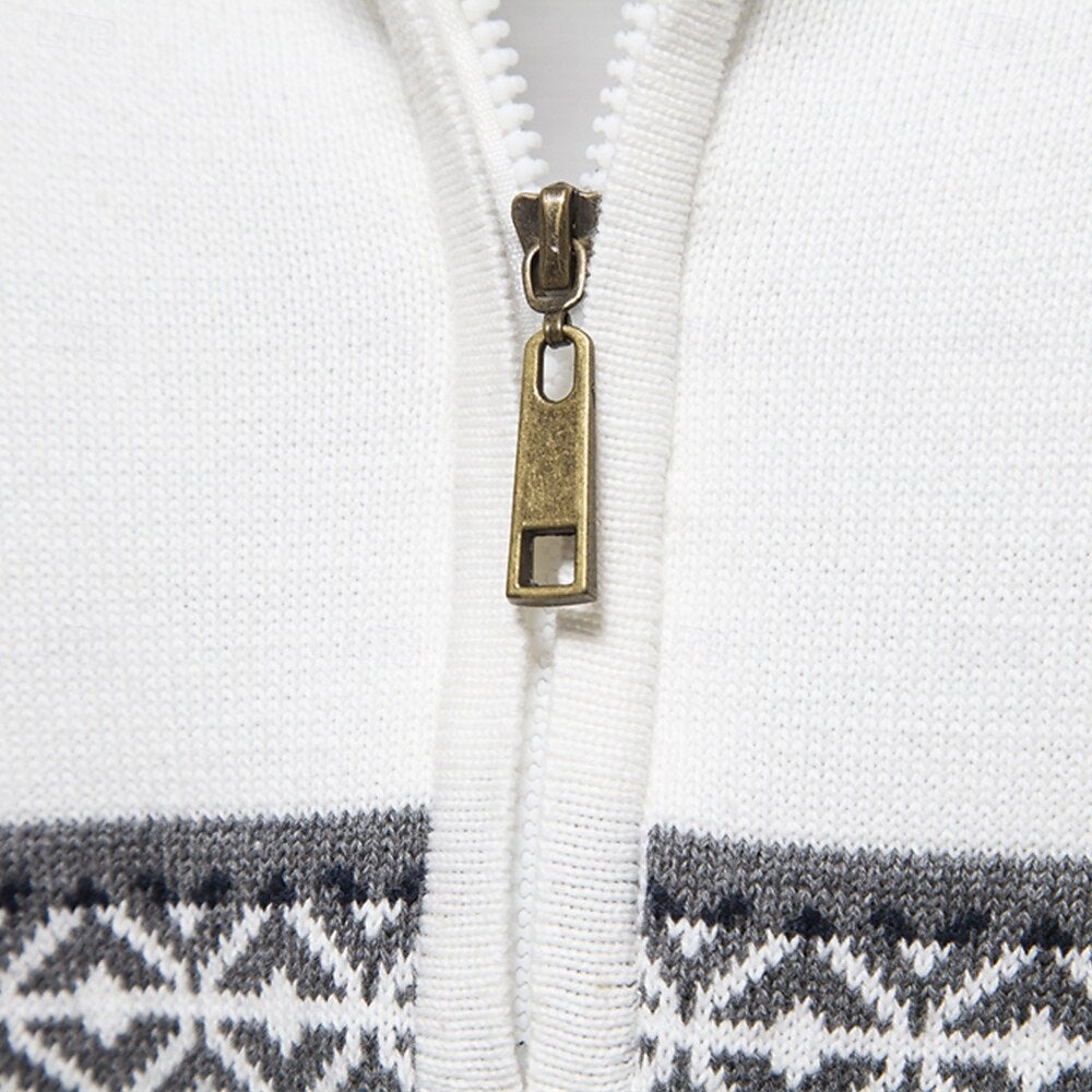 Carlo - Knit Sweater With Half Zip