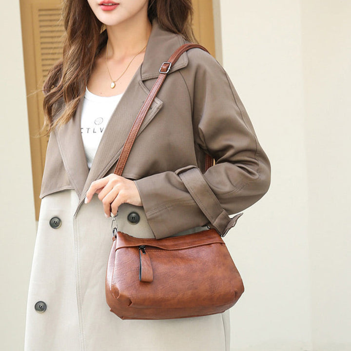 Selina - Classic Leather Crossbody Bag