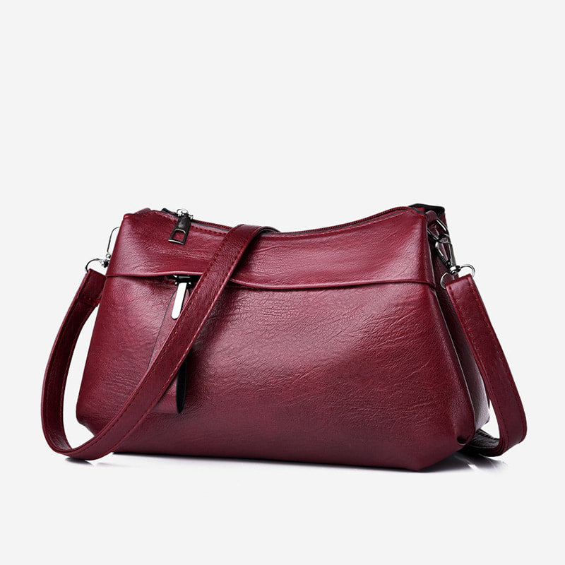 Selina - Classic Leather Crossbody Bag