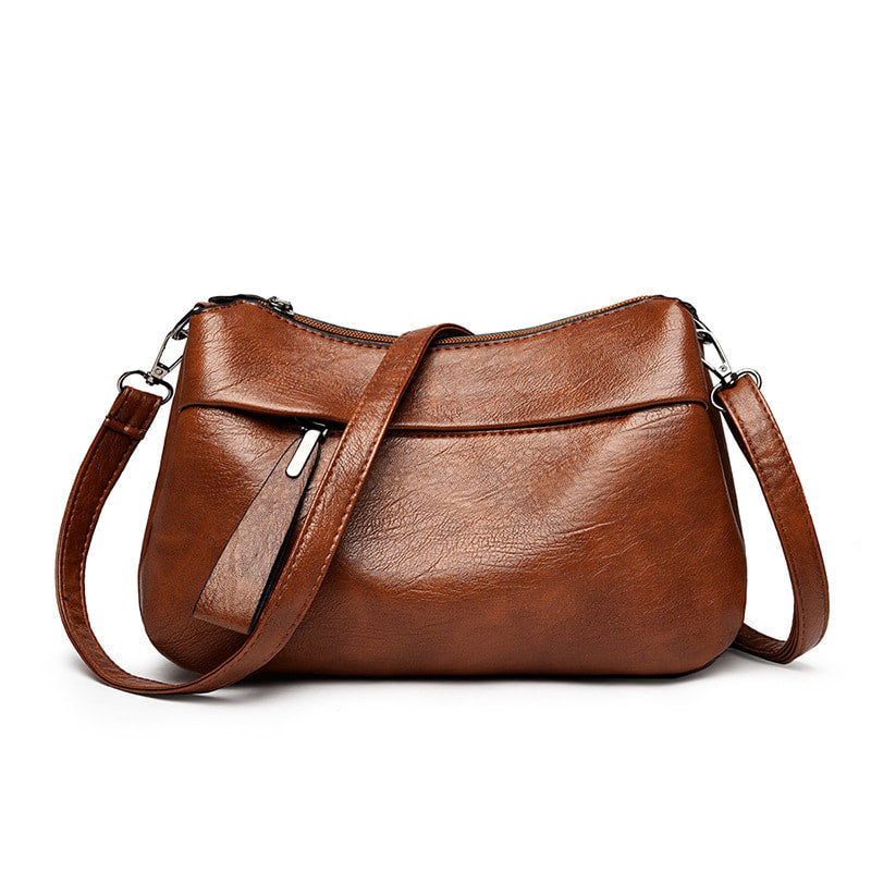 Selina - Classic Leather Crossbody Bag